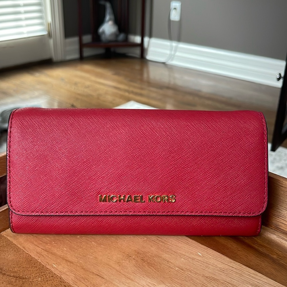Beautiful red Michael Kors wallet